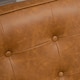 image 8 of HOMCOM Accent Chair PU Leather Armchair with Armrests for Living Room Brown