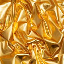 Minerva Core Range Gold Emperior Metallic Foil Lame Fabric for Dressmaking, 135cm / 53" Wide - per metre