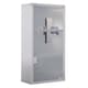 image 1 of HOMCOM Wall Mounted Medicine Cabinet First Aid Box Glass Door Lockable 3 Shelves | Silver