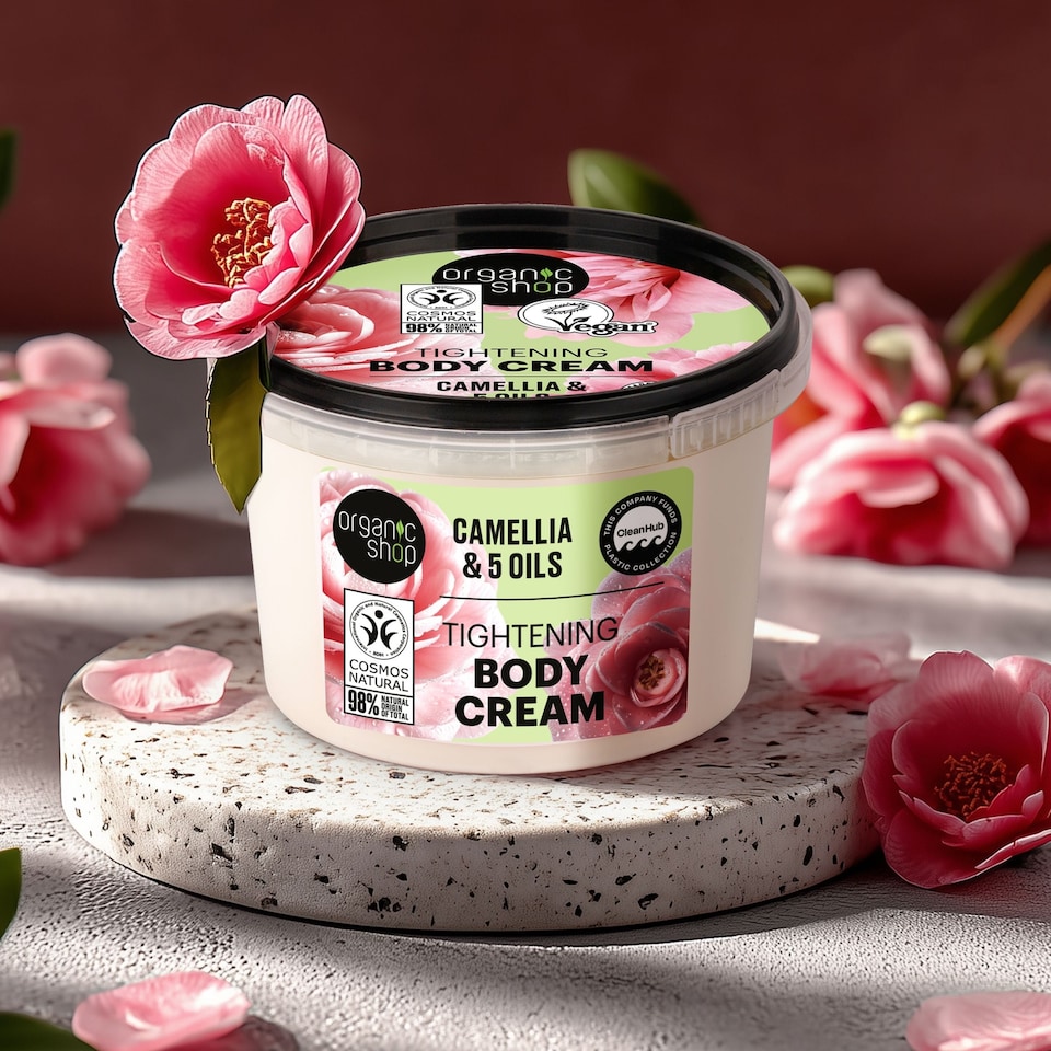 image 1 of Organic Shop Tightening Body Cream Camellia 250ml