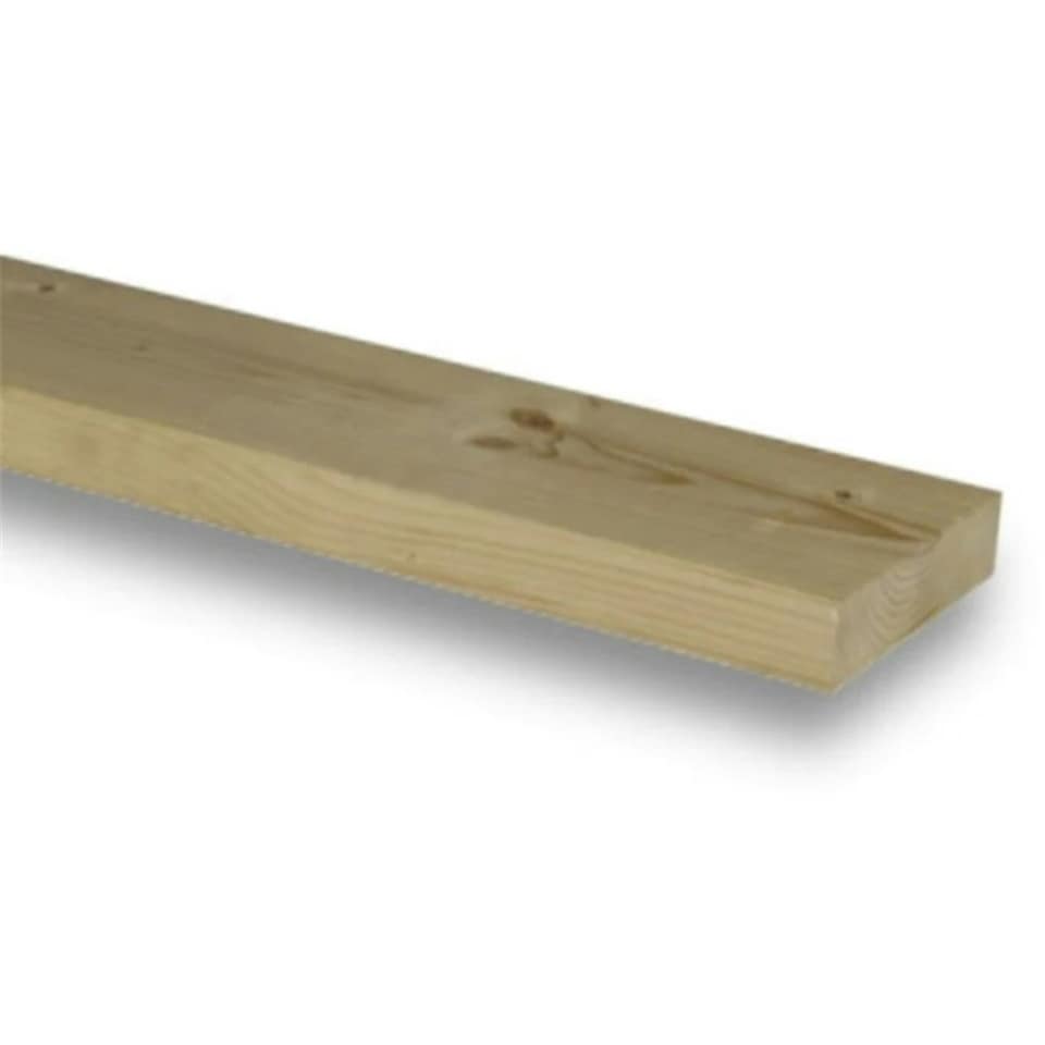 image 1 of PACK OF 5 (Total 5 Units) - 50mm x 150mm (45mm x 145mm Finish) Planed All Round Redwood Timber - 3.6m Length