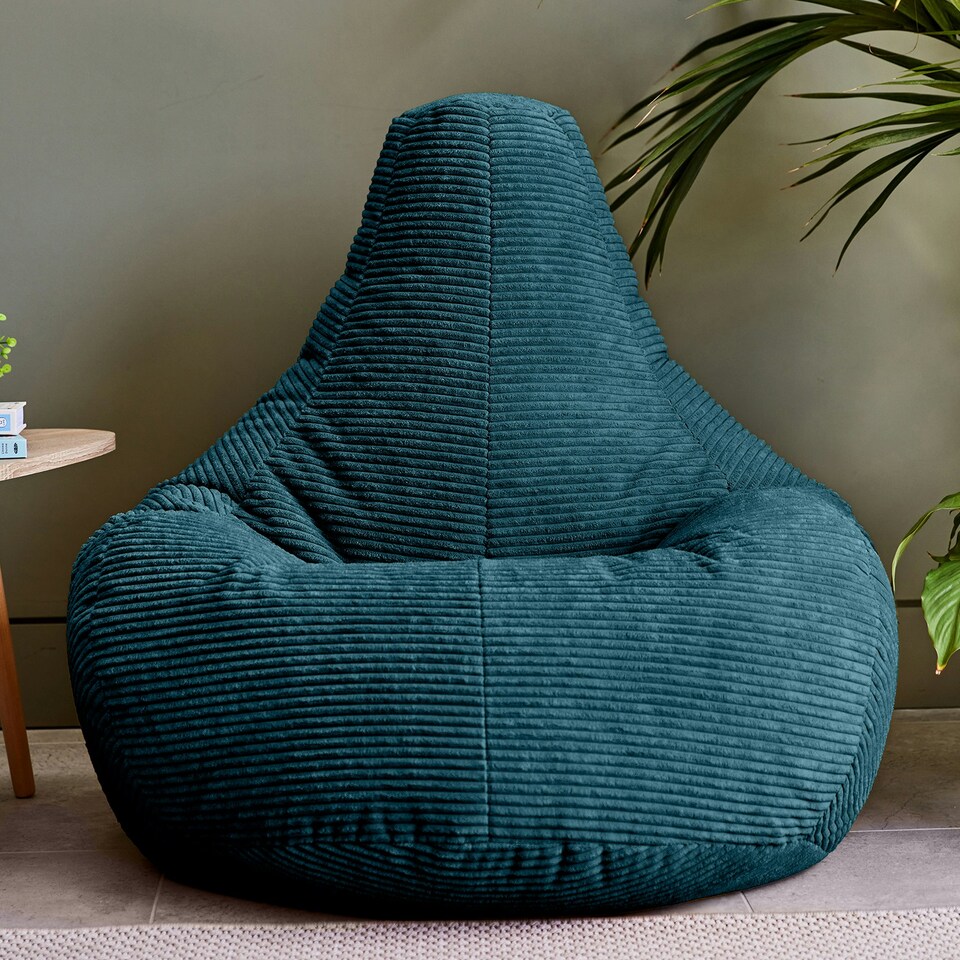 image 1 of icon Dalton Medium Beanbag Corduroy Teal Green