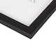 image 5 of Contemporary Black Veneer Wood Effect A5 Rectangular Frame for Wall or Table | Black | S