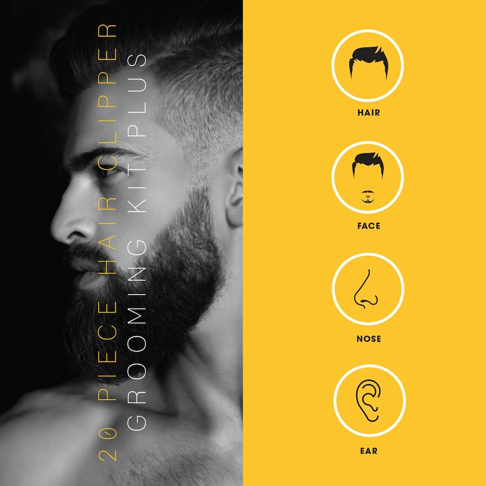 image 1 of No!No! Men's 20 Piece Hair Clipper Kit
