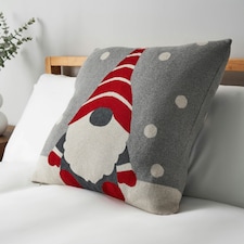 BHS Father Christmas Gonk Cushion, Red