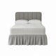 image 1 of Base Valance Polycotton Sheet for Divan Beds Easy Care Bed Base Cover | Silver | Double