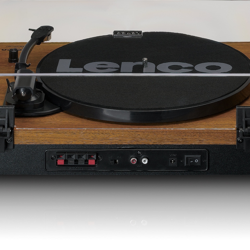 image 1 of LENCO LS-310WD - Turntable with Bluetooth and two separate speakers, wood