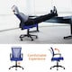 image 6 of Yaheetech Ergonomic Mesh Office Chair Mid-Back 360° Rolling Casters | Blue