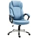 image 1 of Vinsetto Linen Executive Office Chair Height Adjustable Desk Chair, Blue