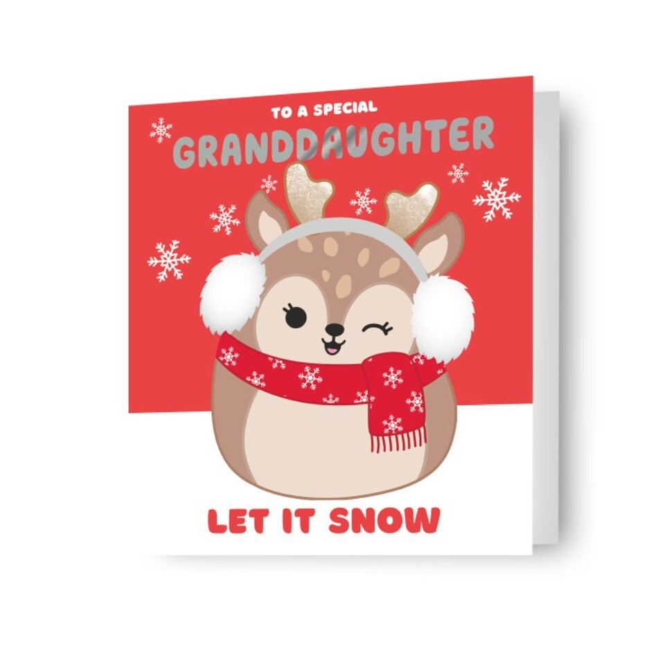 image 1 of Squishmallows Granddaughter Christmas Card