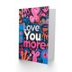 image 2 of Abstract Bold Love You More Anniversary Valentines Day Card