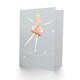 image 2 of Girls Ballerina Dancer Stars Blonde Kids Birthday Child Card