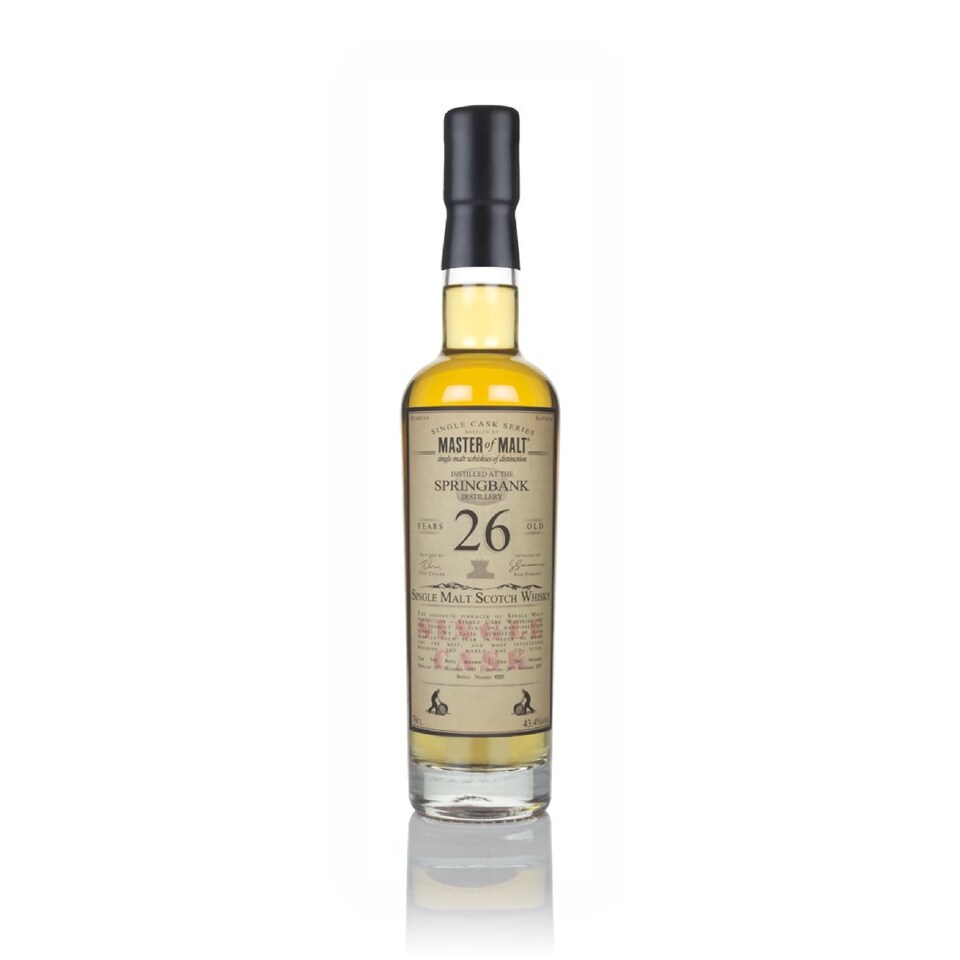 image 1 of Springbank 26 Year Old 1991 - Single Cask Master of Malt