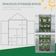 image 5 of Outsunny 80x47x138cm Wood Cold Frame Greenhouse for Plants PC Board Orange