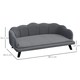 image 7 of PawHut Dog Sofa, Pet Couch Bed for Medium, Large Dogs w/ Legs, Cushion - Grey