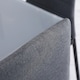 image 6 of HOMCOM Dining Chairs Upholstered Fabric Accent Chairs with Metal Legs, Set of 4