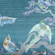 image 4 of Laurence Llewelyn-Bowen Birdity Absurdity Filled Cushion Blue