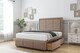 image 4 of Sloomy Lancaster Mink Plush Divan Bed Base 2 Drawers Left Side With 26 Inch Strutted Headboard & 12 Inch Matching Footboard | Brown | Mink | Single | 1