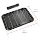 image 3 of SPARES2GO Small Grill Pan, Rack & Detachable Handle for Lamona Oven Cookers (Non-Stick Vitreous Enamelled)