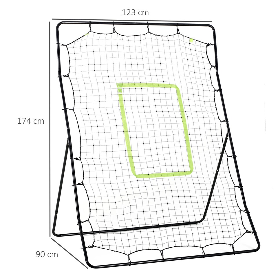 image 1 of HOMCOM Rebounder Net Kids Adults Baseball Softball Training Aid Goal Play