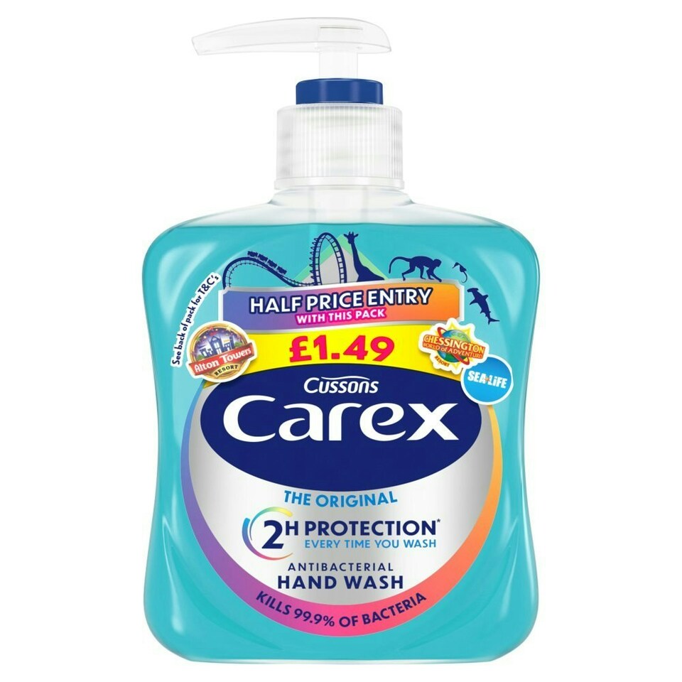 Carex Original Antibacterial Hand Wash 250ml (Pack of 6)