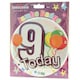 image 2 of Apac Childrens/Kids Age 9 Birthday Party Badge - Multicoloured - 15cm