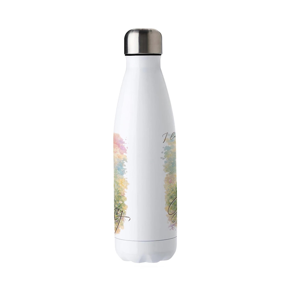 image 1 of Fuzzy Frog Reusable Metal Water Bottle - For Granny