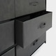 image 8 of OHS Brooklyn 6 Drawer Home Storage Fabric Display Cabinet With Hanging Rail Grey