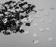 image 1 of 16th Birthday Confetti Black & Silver 2 pack x 14 grams birthday decoration Foil Metallic 2 pack