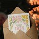 image 3 of Vintage Retro Pastel Floral Her Born 1954 Aged 71 Years Old 71st Birthday Card