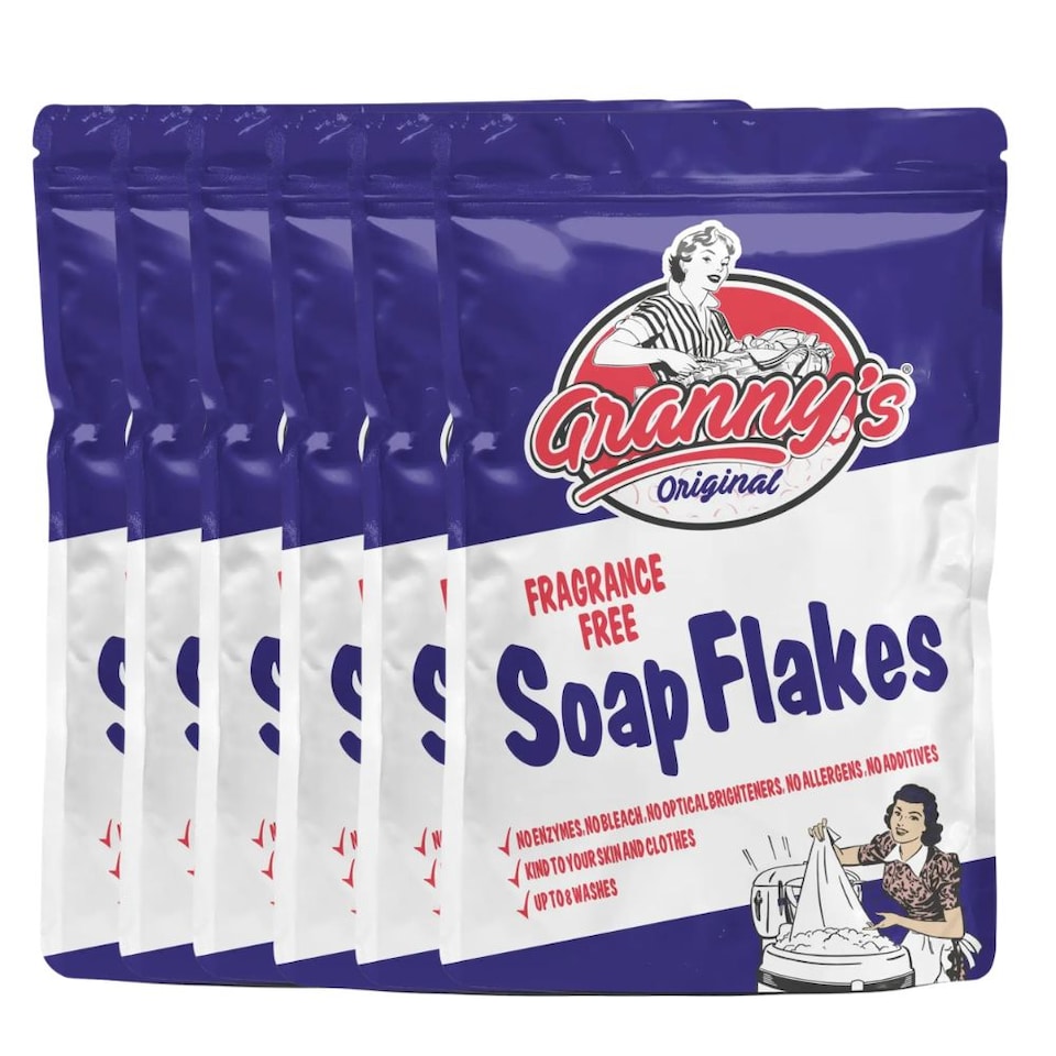 Granny's Original Soap Flakes Fragrance Free 425g Multipack 6