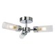 image 1 of BHS Kier Semi Flush Bathroom Ceiling Light | Silver | Chrome