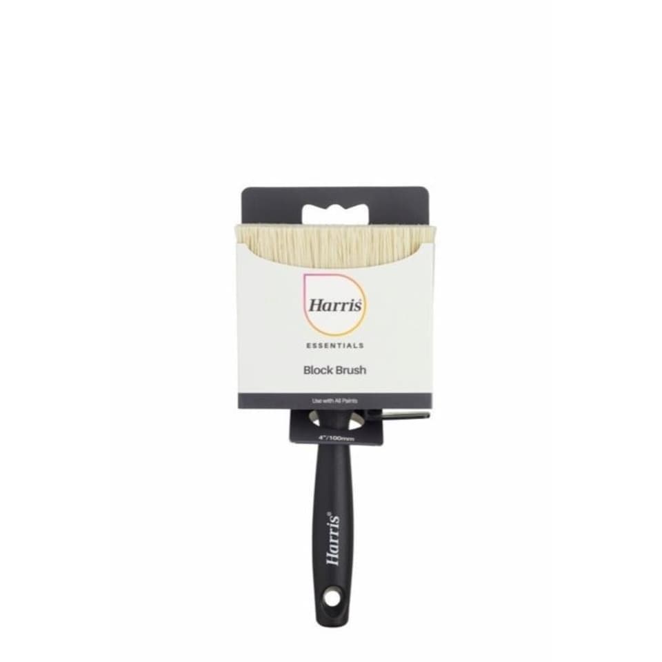 image 1 of Harris Essentials Block Paint Brush - Black - 100mm