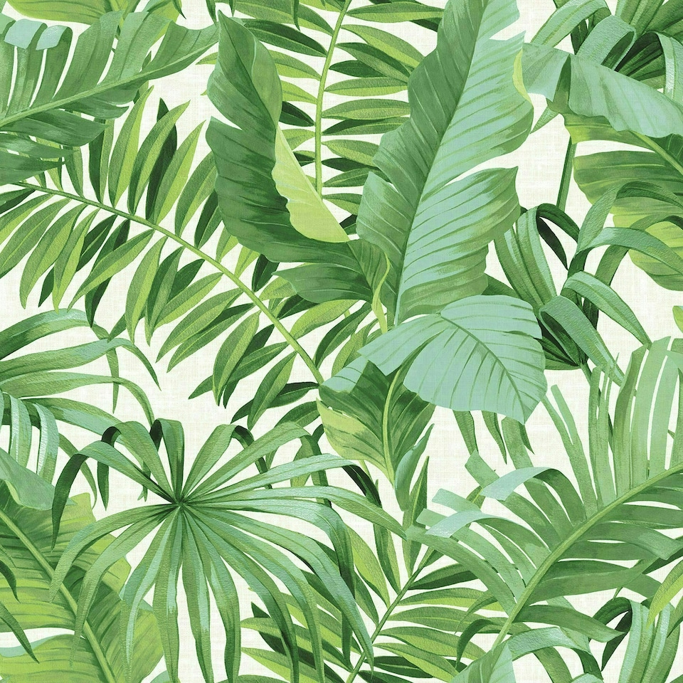 image 1 of NuWallpaper NU2906 Maui Peel & Stick Wallpaper, Green Multi