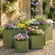 image 6 of Dibor Medium Fibre Clay Outdoor Garden Planter – Sage Green