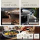 image 7 of Dinnerware Set for 6 People with Plates, Bowls, Utensils, Pots and Pans | Black | black/taupe | 39 pc | 1