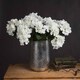 image 2 of White Hydrangea Bouquet Artificial Flower - Fabric/Plastic - L34 x W34 x H54 cm - Cream