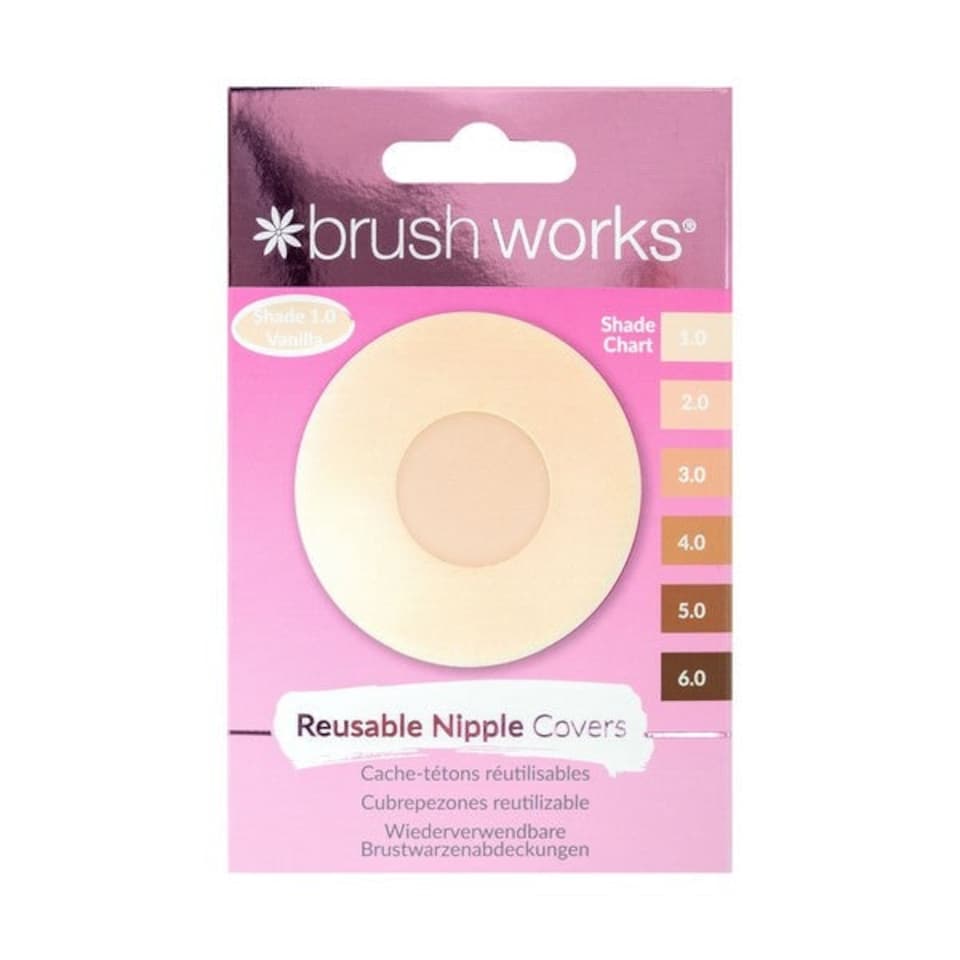 image 1 of Brushworks Reusable Silicone Nipple Covers Shade 1.0 - Vanilla