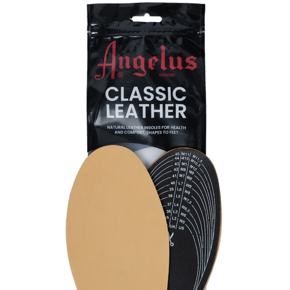 image 1 of Angelus Classic Leather Insoles - Cut to Size Custom Fit Comfort | Brown