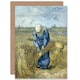 image 1 of Van Gogh Peasant Woman Binding Sheaves After Art Card