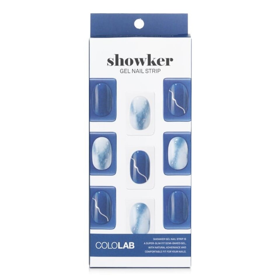 image 1 of Showker Gel Nail Strip # Cna401 Blackberry Marble - 1pcs
