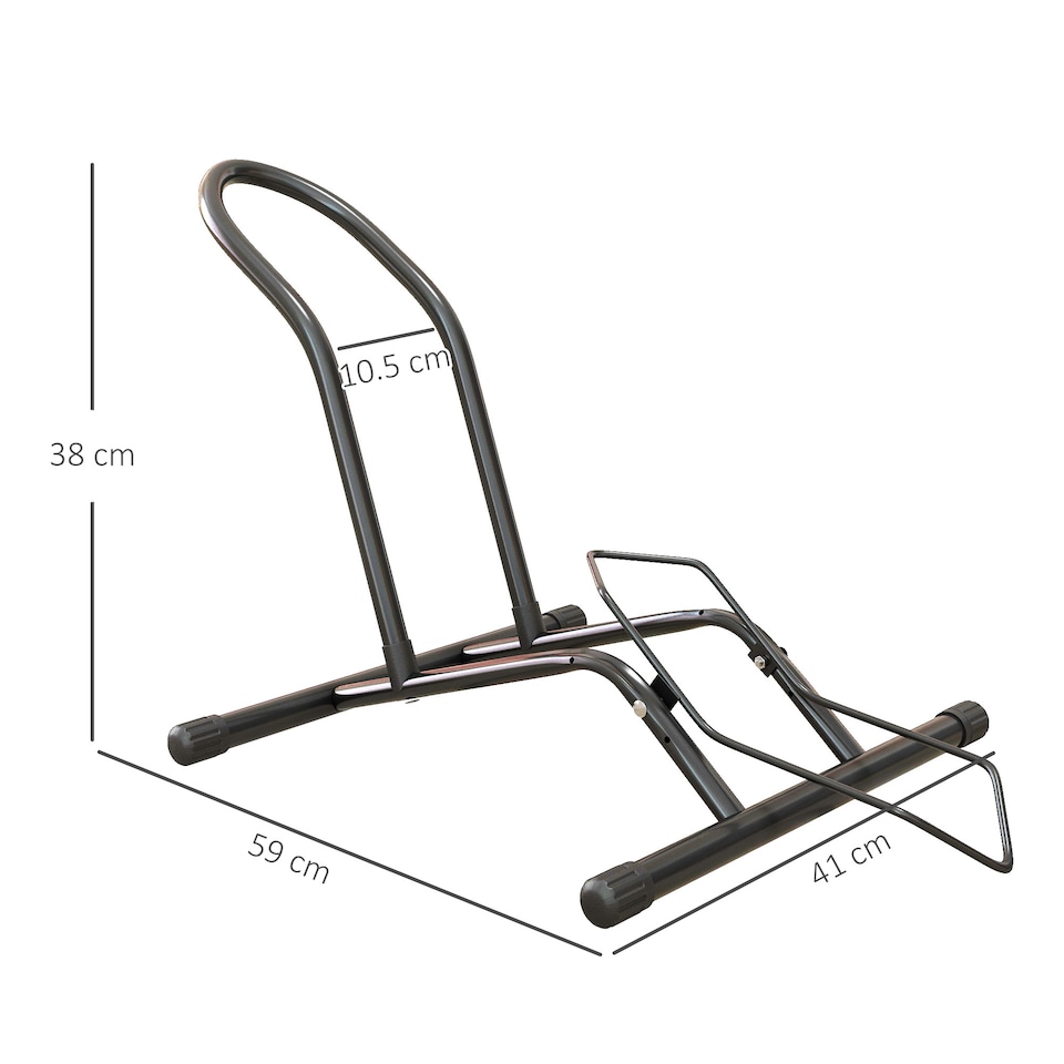 image 1 of SPORTNOW Bike Stand Bicycle Storage Rack for Indoor Garages Flat Use