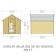 image 3 of Overlap 8 x 6 Feet Pressure Treated Value Range Shed Single Door | Grey