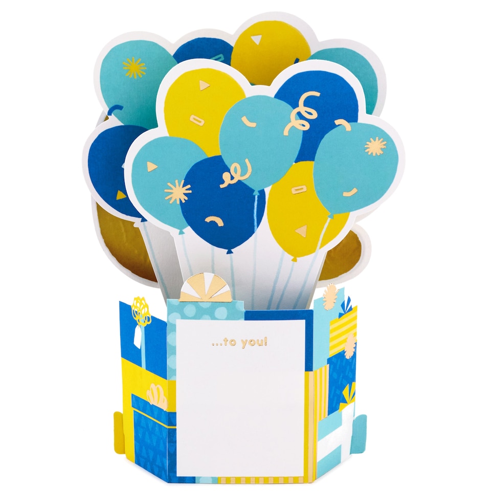image 1 of Hallmark Paper Wonder 50Th Birthday Card - 3D Pop-Up