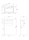 image 5 of Balterley Contemporary Bathroom Cloakroom Freestanding Rectangular Cabinet Basin Vanity Unit MFC