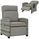 image 1 of Outsunny Rattan Garden Recliner Sun Lounger w/ Flip Table 