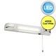 image 3 of Set of 2 Rise - Chrome LED Bathroom Shaver Lights Chrome | White
