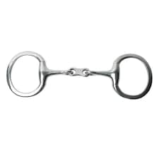 Korsteel Stainless Steel French Link Eggbutt Snaffle Bit - Silver - 5in