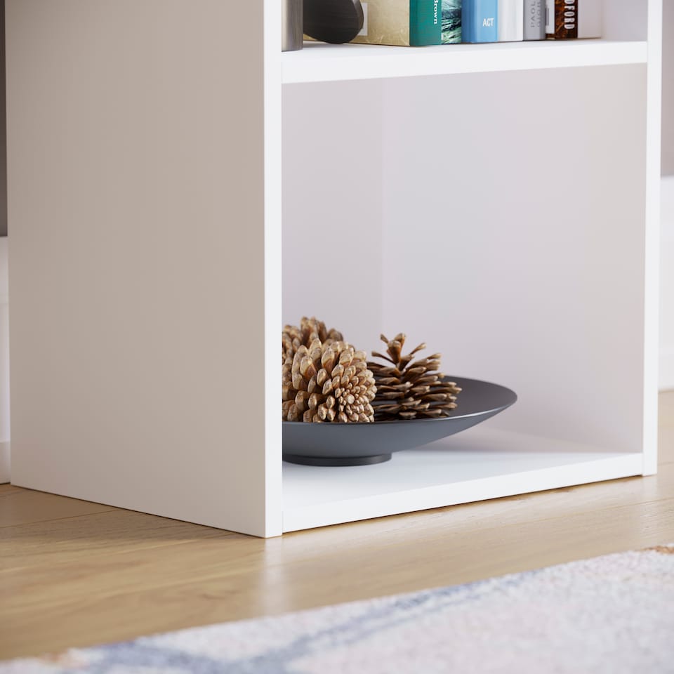 image 1 of Vida Designs Oxford 4 Tier Cube Bookcase Display Storage, White