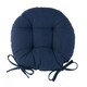 image 1 of Harbour Housewares Round Garden Chair Seat Cushion - Navy | Blue | Navy